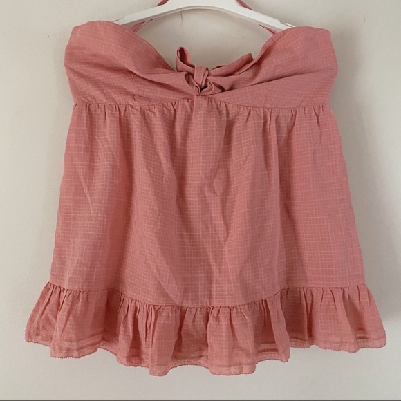 GAP Pink Babydoll Front-tie Tank Top (NWT) - Picture 2 of 9